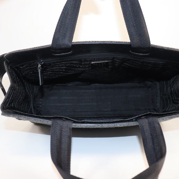 Prada Vintage Wool & Leather Tote – Made in Italy - Picture 8 of 10